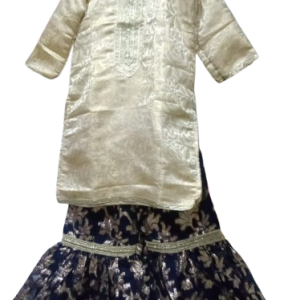 Fone Shirt & Dark Blue Gharara for Girls