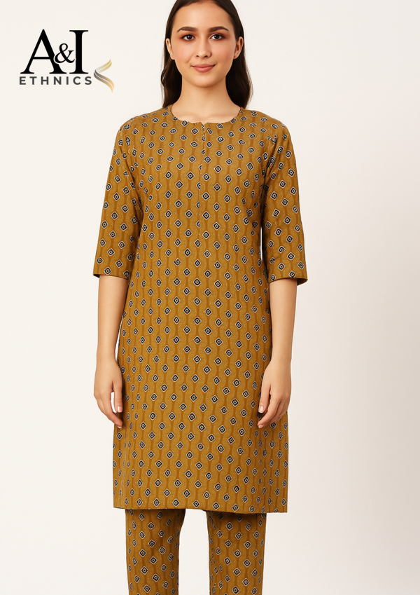 Lawn 2 Piece - Mustard Yellow