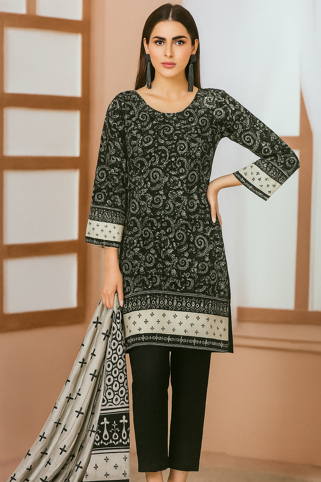 PRINTED LAWN UNSTITCHED 3 PCS