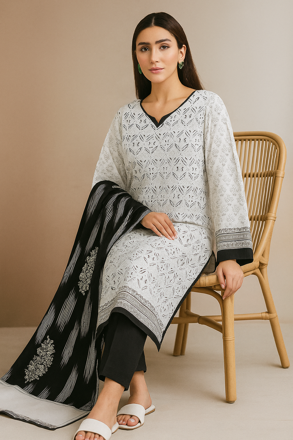 PRINTED LAWN UNSTITCHED 3 PCS - Image 2