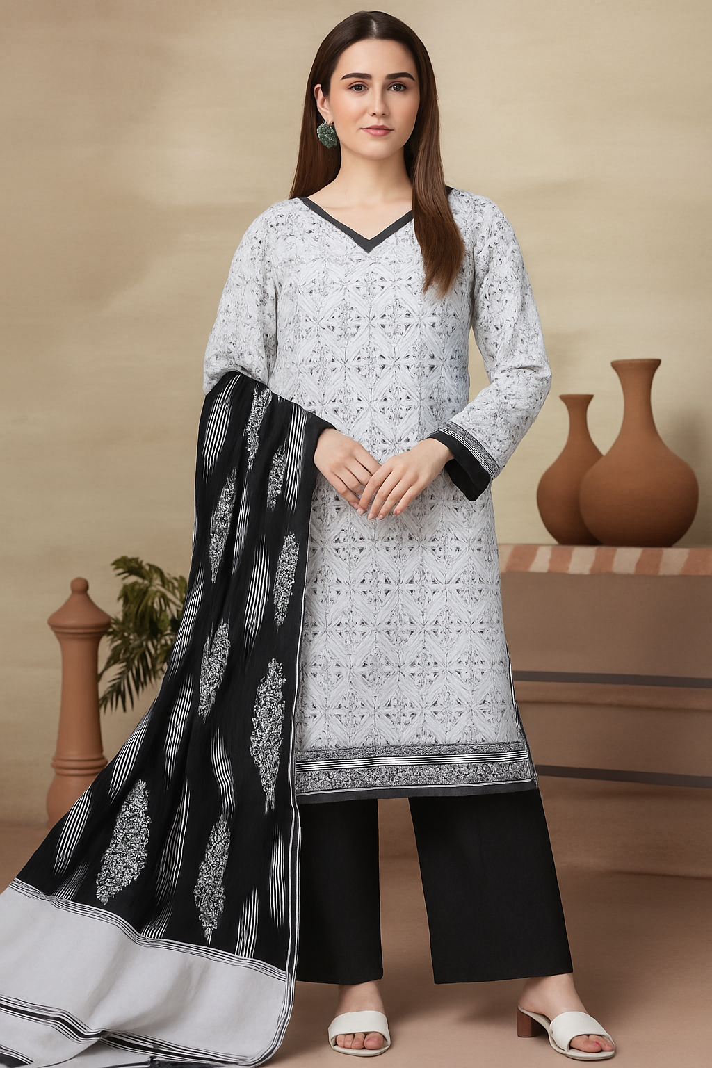 PRINTED LAWN UNSTITCHED 3 PCS