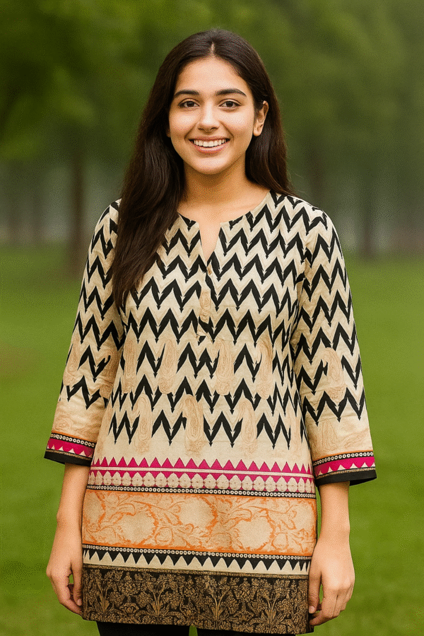 PRINTED LAWN STITCHED-KURTI