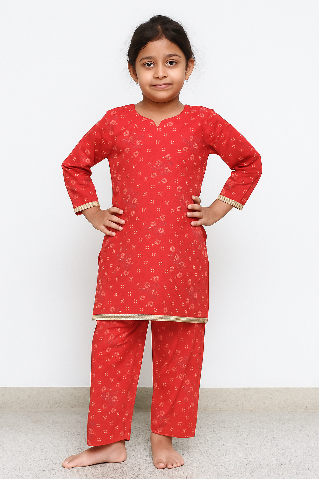 Digital Mix Printed Lawn-Red