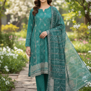 CHIKANKARI LAWN UNSTITCHED 3 PCS