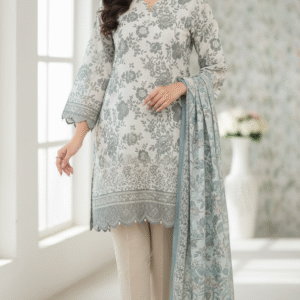 CHIKANKARI LAWN UNSTITCHED 3 PCS
