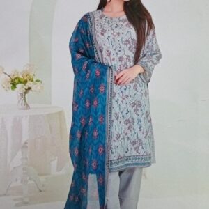 DIGITAL PRINTED LAWN UNSTITCHED 3 PCS