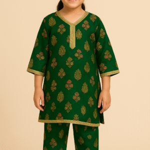 Digital Multi Printed Lawn-Dark Green